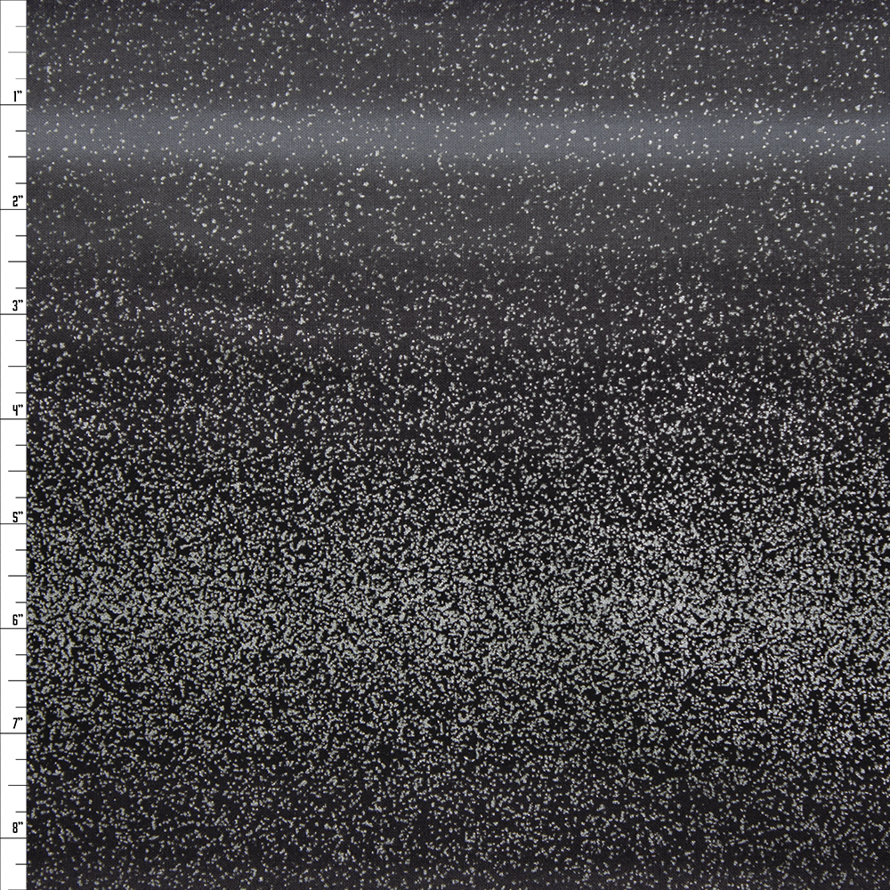 Via Metallic Black Ombre Quilter’s Cotton Print from Boundless Fabrics Fabric By The Yard