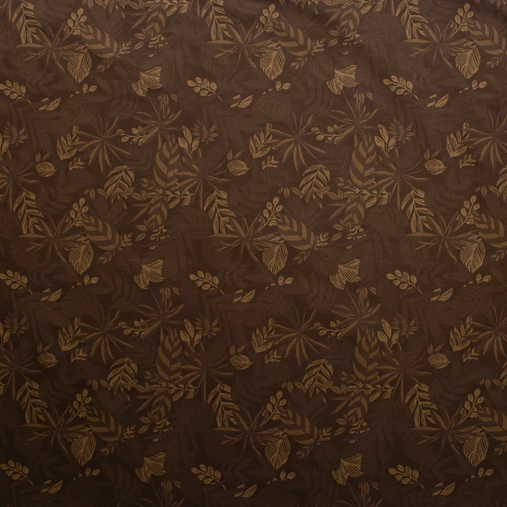 Blenders Collage Brown Tropical Floral Quilter’s Cotton Print from Boundless Fabrics Fabric By The Yard - Wide shot