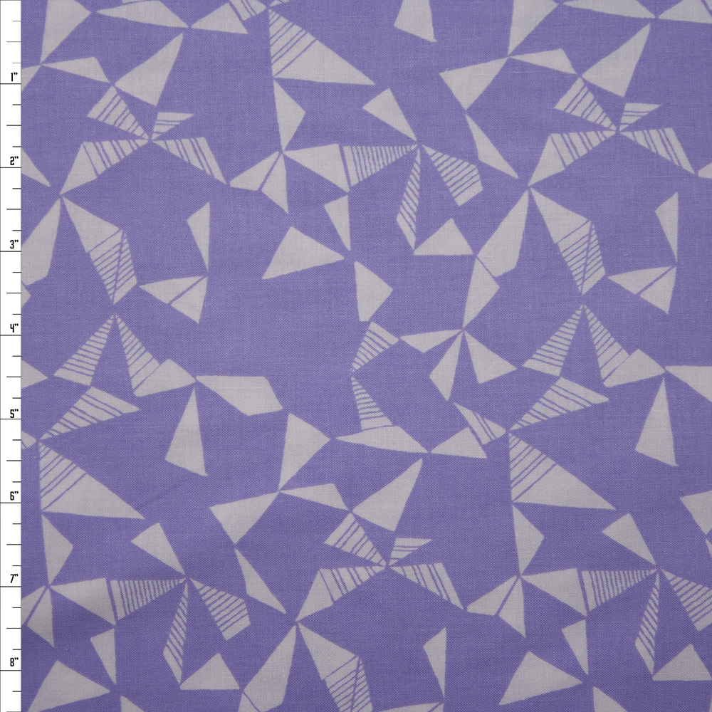 Fractals Lilac Quilter’s Cotton Print from Boundless Fabrics Fabric By The Yard