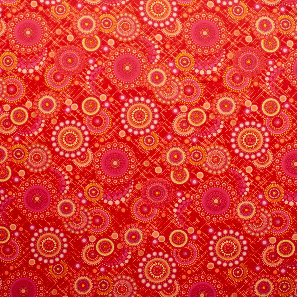 Rhapsody Dots Red Quilter’s Cotton Print from Boundless Fabrics Fabric By The Yard - Wide shot