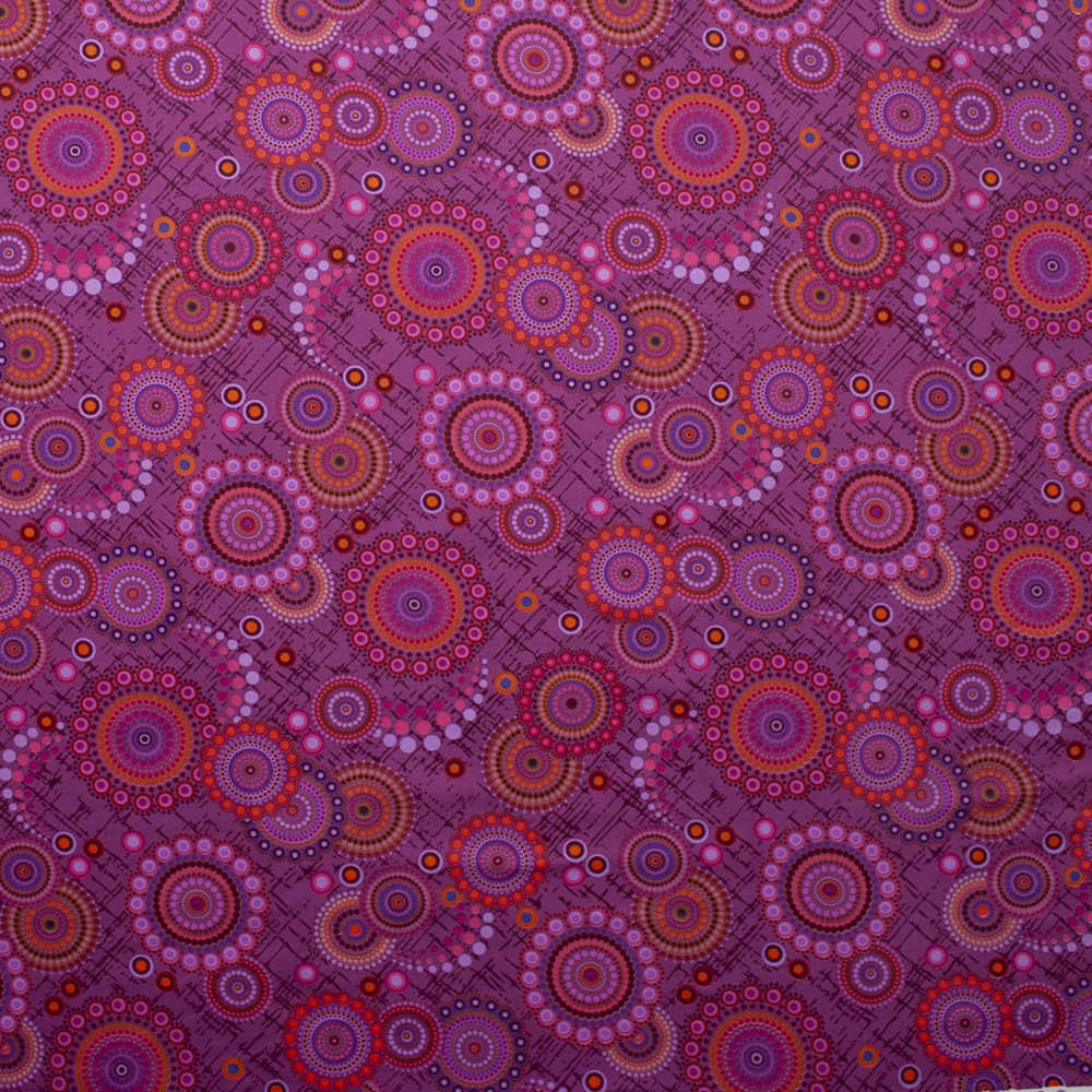 Rhapsody Dots Fuchsia Quilter’s Cotton Print from Boundless Fabrics Fabric By The Yard - Wide shot