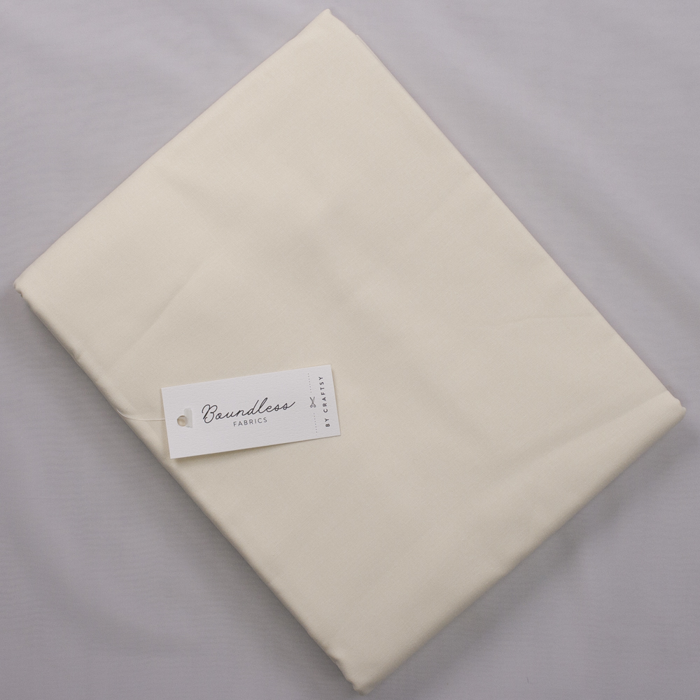 Boundless Warm White (4y Bargain Cut) Fabric By The Yard