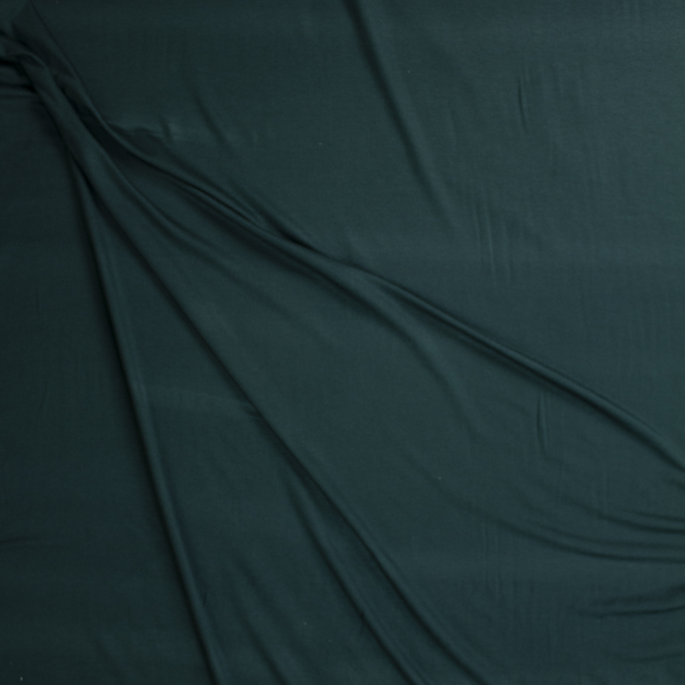 Emerald Green Lightweight Bamboo French Terry Fabric By The Yard - Wide shot