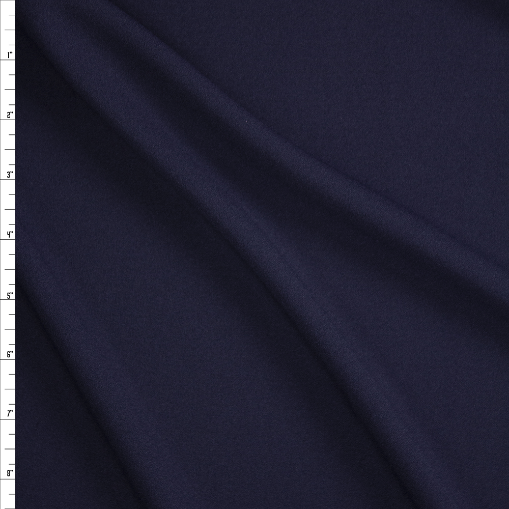 Navy Stretch Crepe Knit Fabric By The Yard