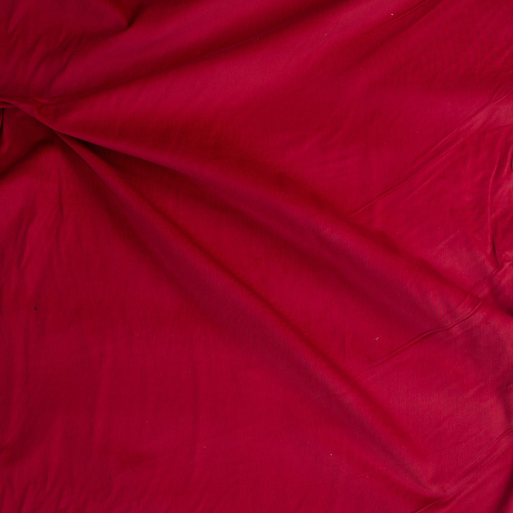 Basic Red Baby Wale Corduroy Fabric By The Yard - Wide shot