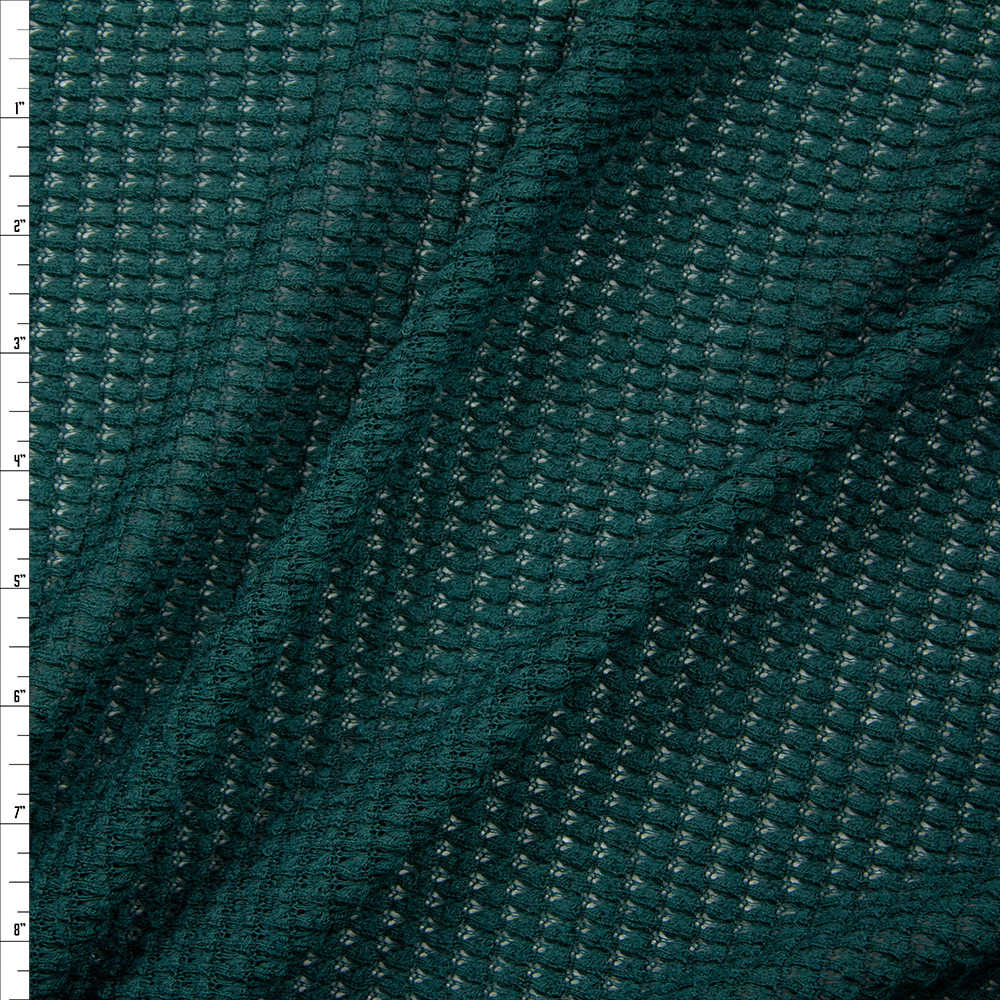 Cali Fabrics Taupe Chunky Waffle Knit Fabric by the Yard