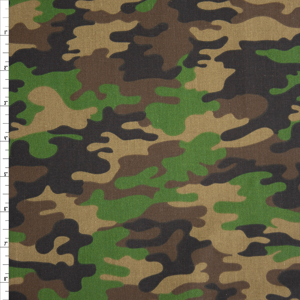 Classic Camouflage Quilter's Cotton Print