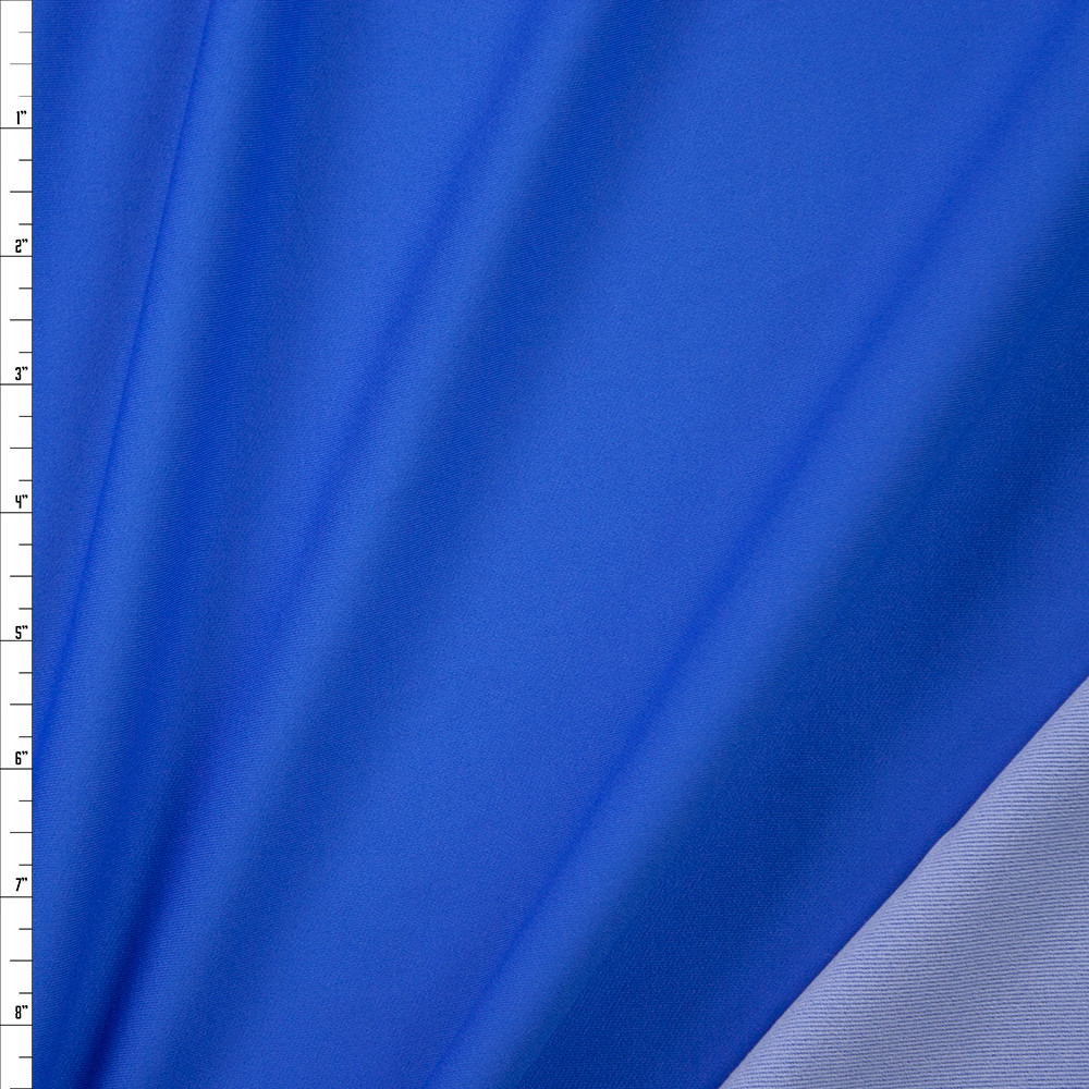 Cali Fabrics Bright Blue Midweight Stretch Athletic Knit Fabric by the Yard