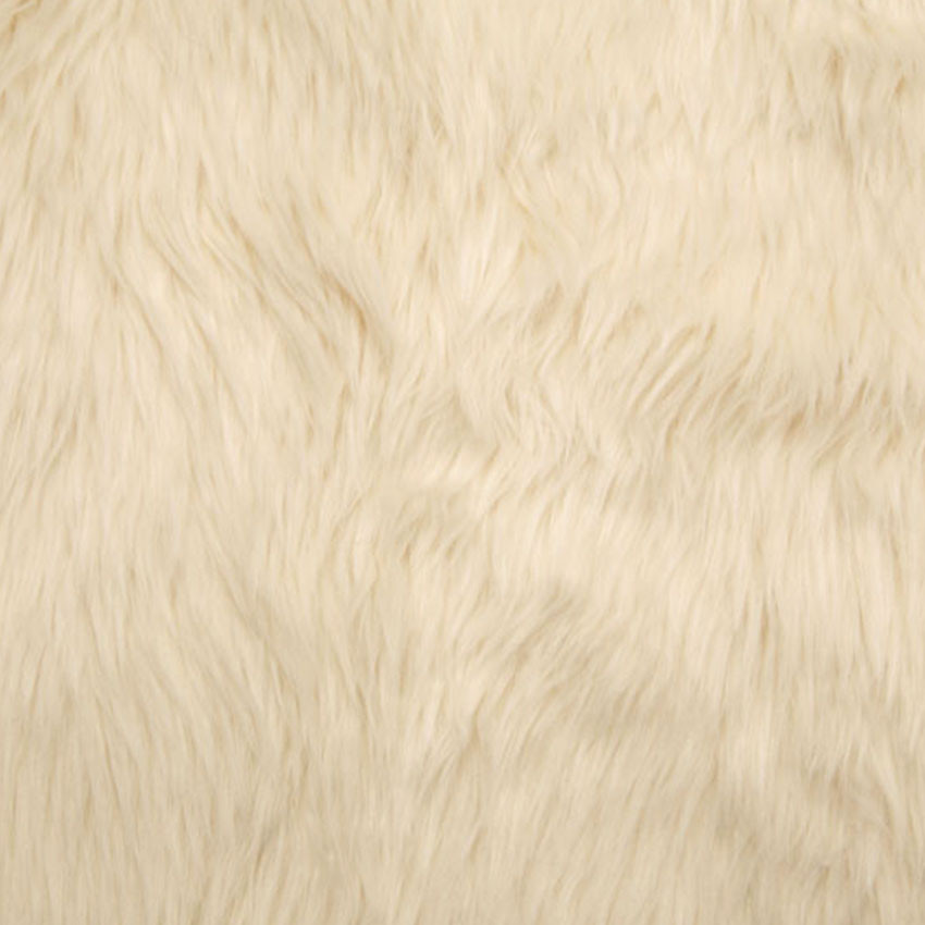 Cali Fabrics | White Shag Faux Fur