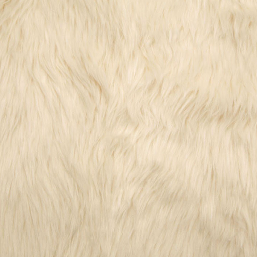 Shag Faux Fur White   - FEEL FABRICS