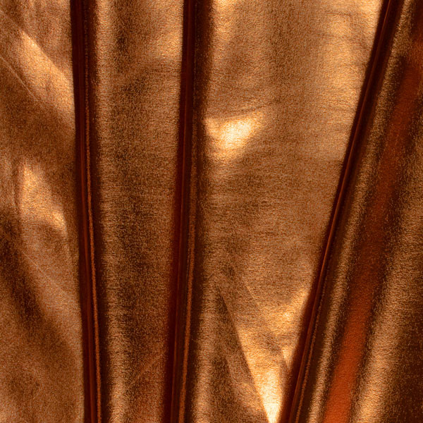 Metallic Copper 4-way Stretch Lamé