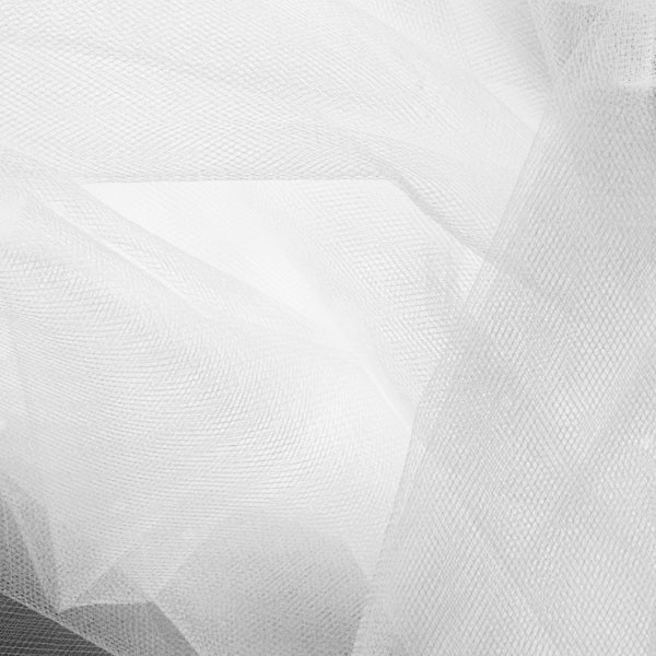 180 WIDE WHITE NYLON TULLE FABRIC