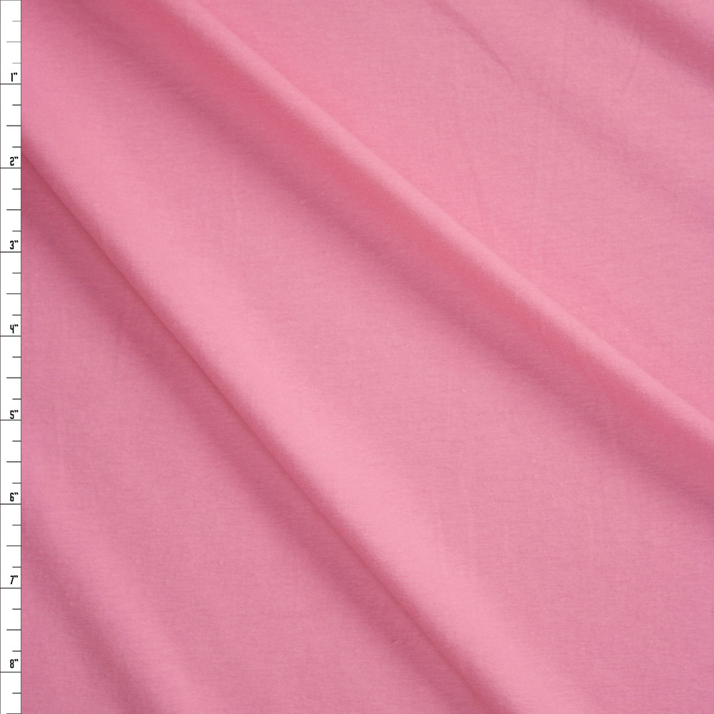 Cali Fabrics Pink 7oz Stretch Cotton Jersey Knit Fabric by the Yard