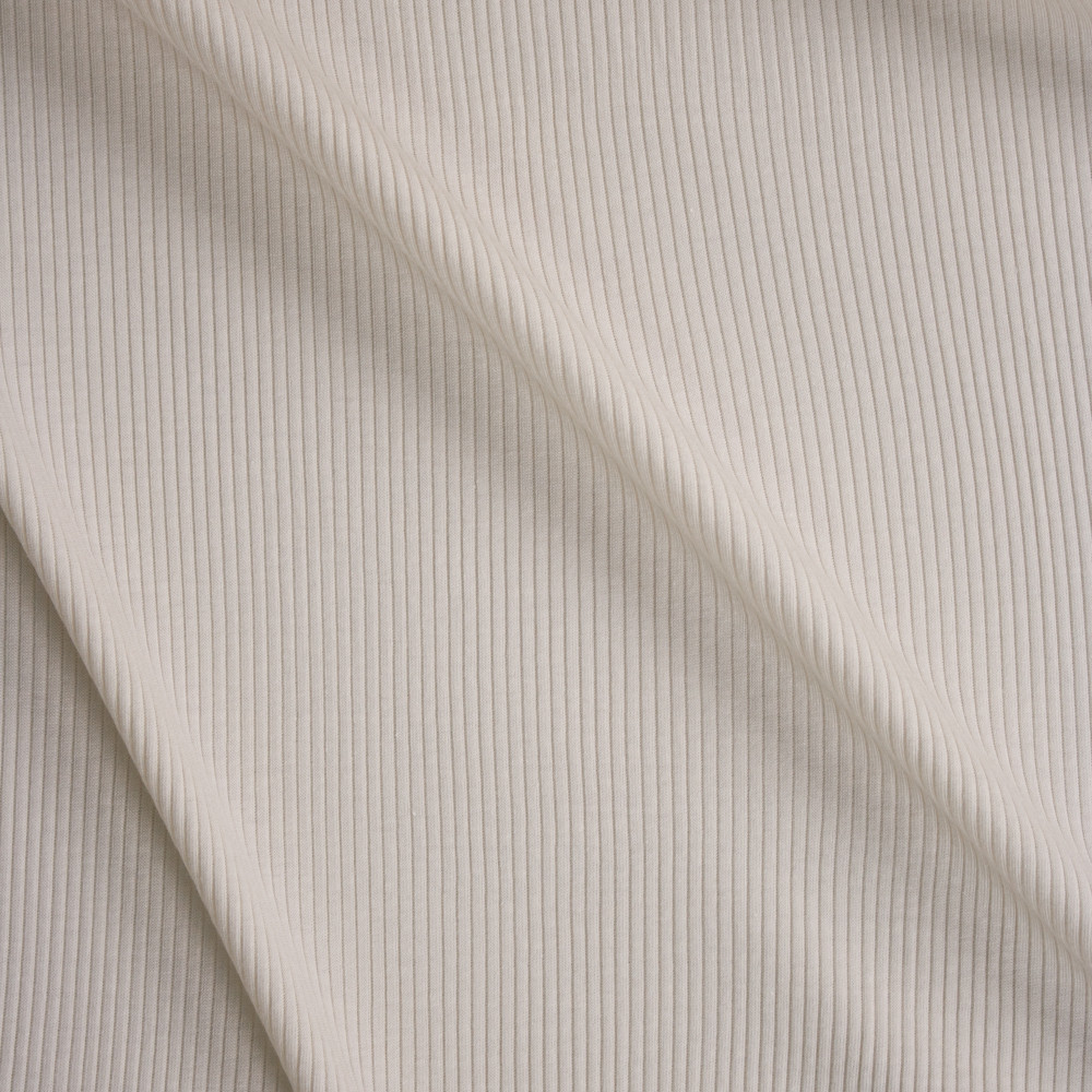 White Cotton Rib Knit Fabric – Nature's Fabrics