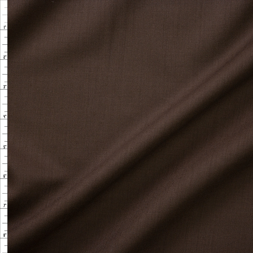 Cali Fabrics Black Crisp Midweight Poly/Wool Suiting Fabric by the Yard