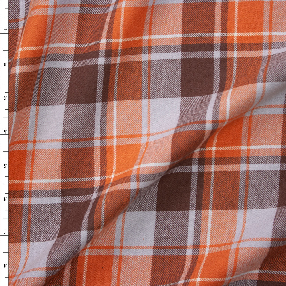 Grey Check Flannel Fabric 97540 – Fabrics4Fashion