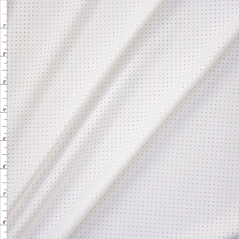 Fabricla Power Mesh Fabric Nylon Spandex 60 Inches Wide Use Mesh Fabric for  Sewing, Sports Wear, Ballet, Workout Tights, Garments White 