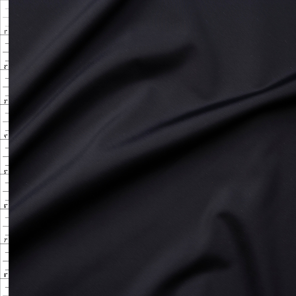 Cali Fabrics Black Designer Midweight Nylon/Spandex Fabric by the Yard