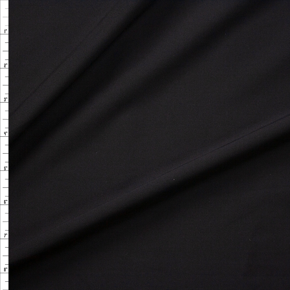 Cali Fabrics Black Heavy Midweight Designer Nylon/Spandex Fabric by the ...