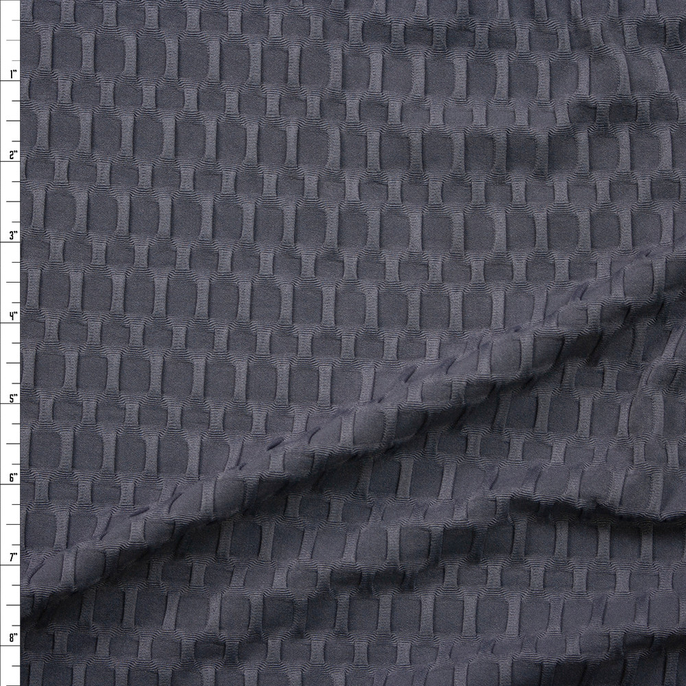 Cali Fabrics Light Sand Stretch Honeycomb Lycra Fabric by the Yard