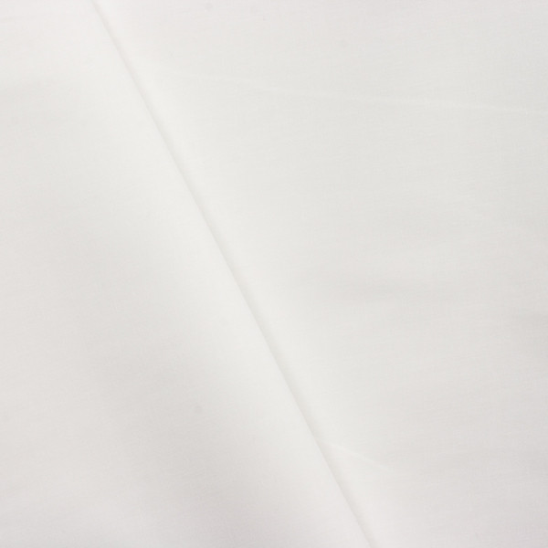 Cali Fabrics | White Stretch Cotton Broadcloth