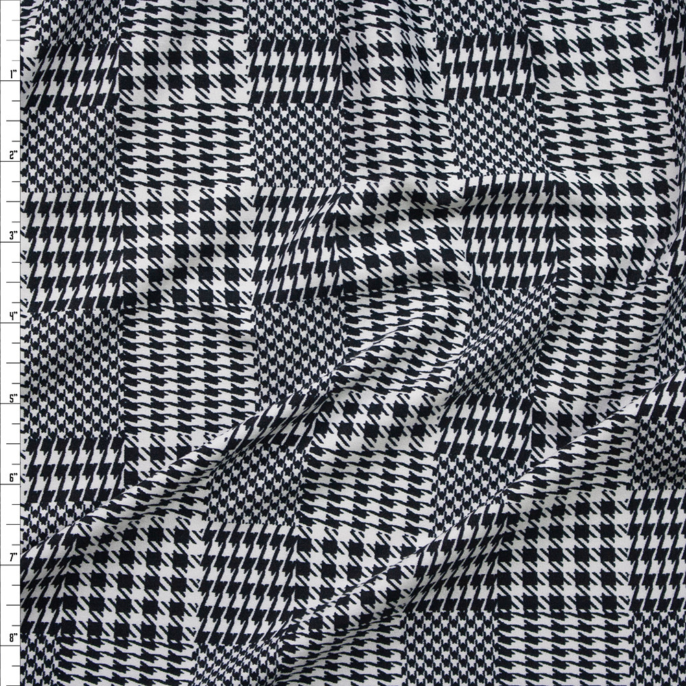 Cali Fabrics  Black Double Brushed Poly Spandex Knit