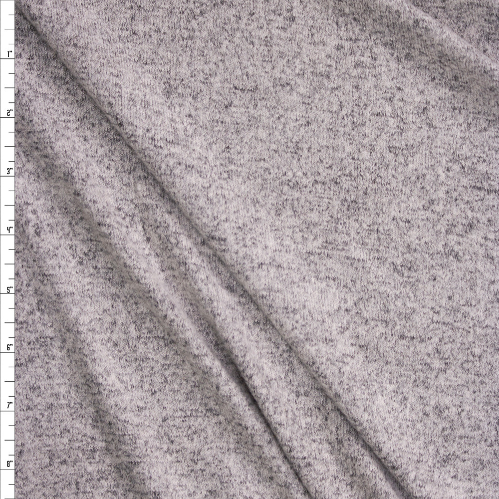 Cali Fabrics Warm Grey Soft Stretch Sweater Knit 24575 Fabric by the Yard
