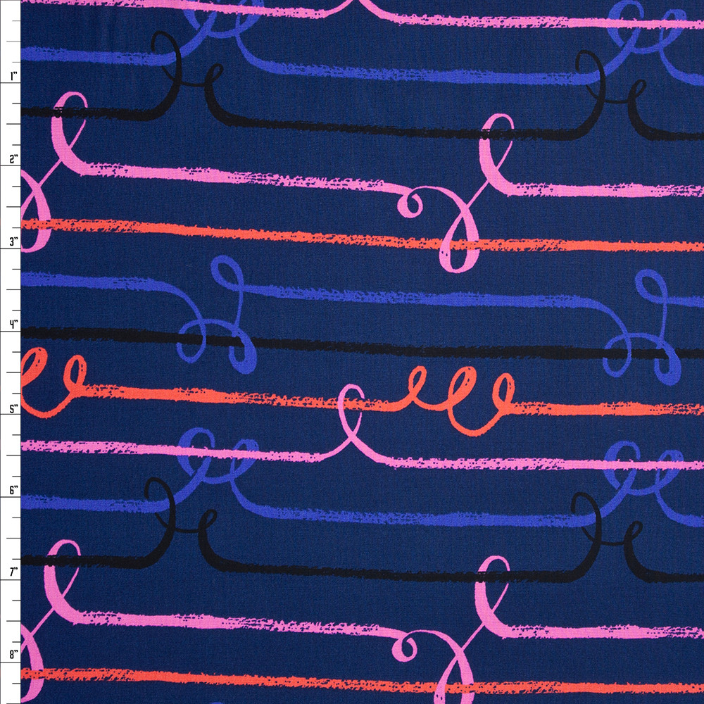 Cali Fabrics Honeymoon 2024 Rayon Challis from Cotton + Steel Fabric by