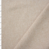 Oatmeal Washed Cotton/Linen Blend Duck Canvas Fabric By The Yard