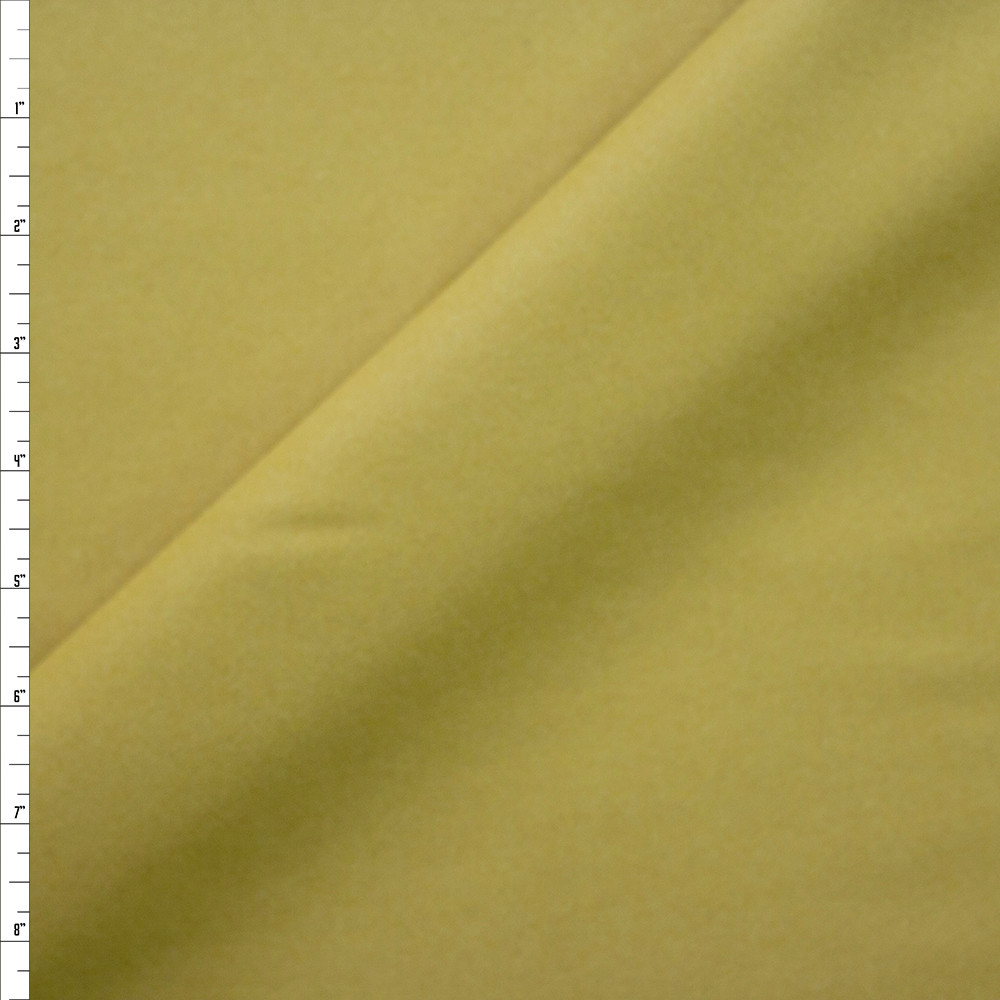 Cali Fabrics Chartreuse Yellow Wool Melton Fabric by the Yard