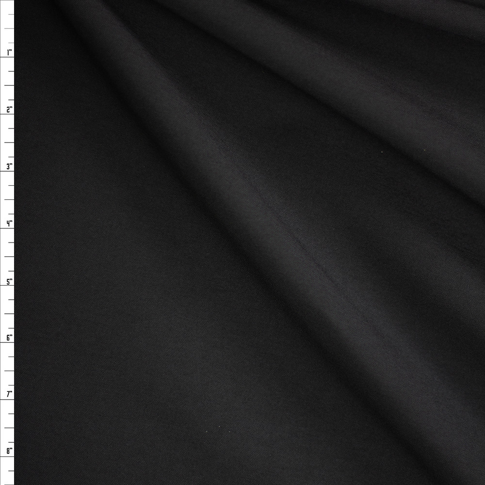 Black Polyamide, Viscose Stretch Fabric 747