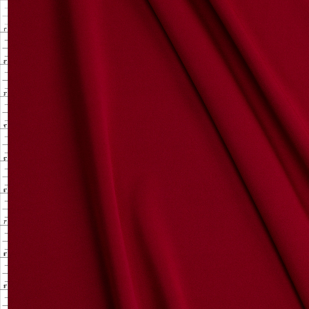 Cali Fabrics Burgundy Scuba Knit 26235 Fabric by the Yard