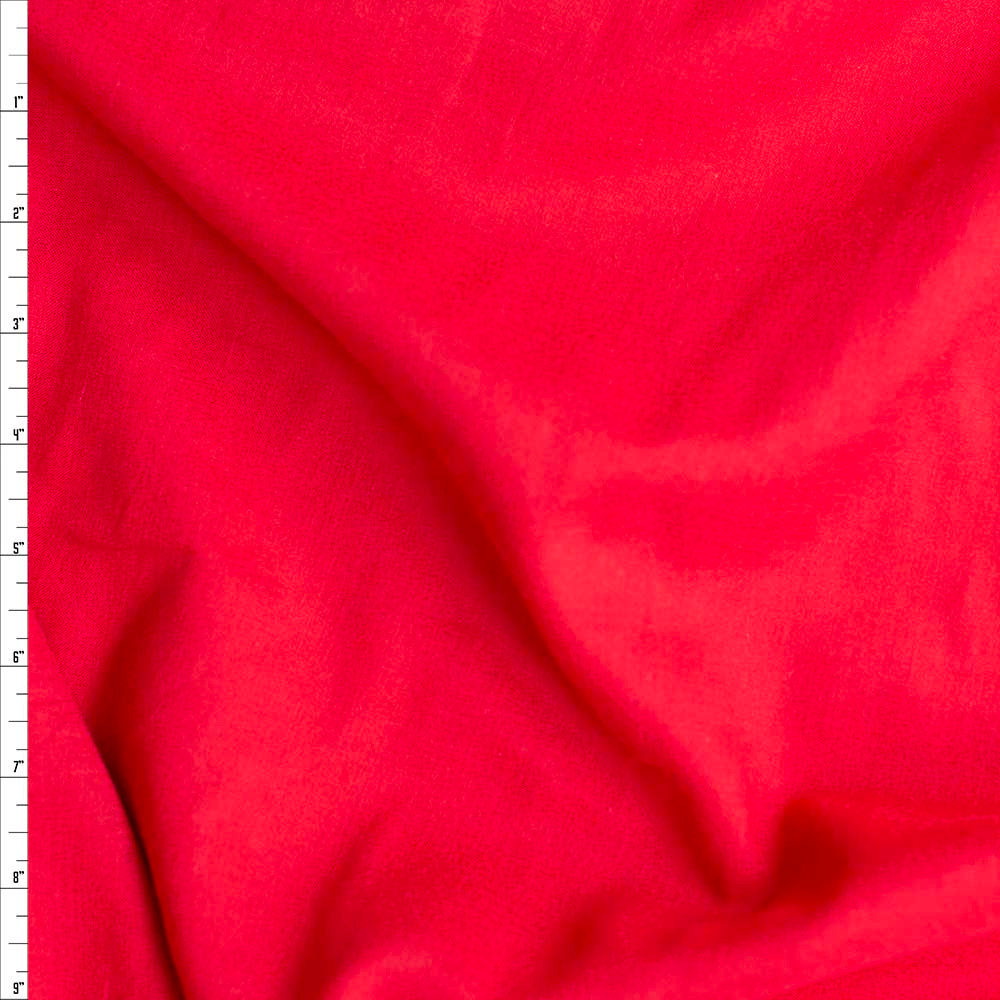 Cali Fabrics Red Cotton Lawn 26616 Fabric by the Yard