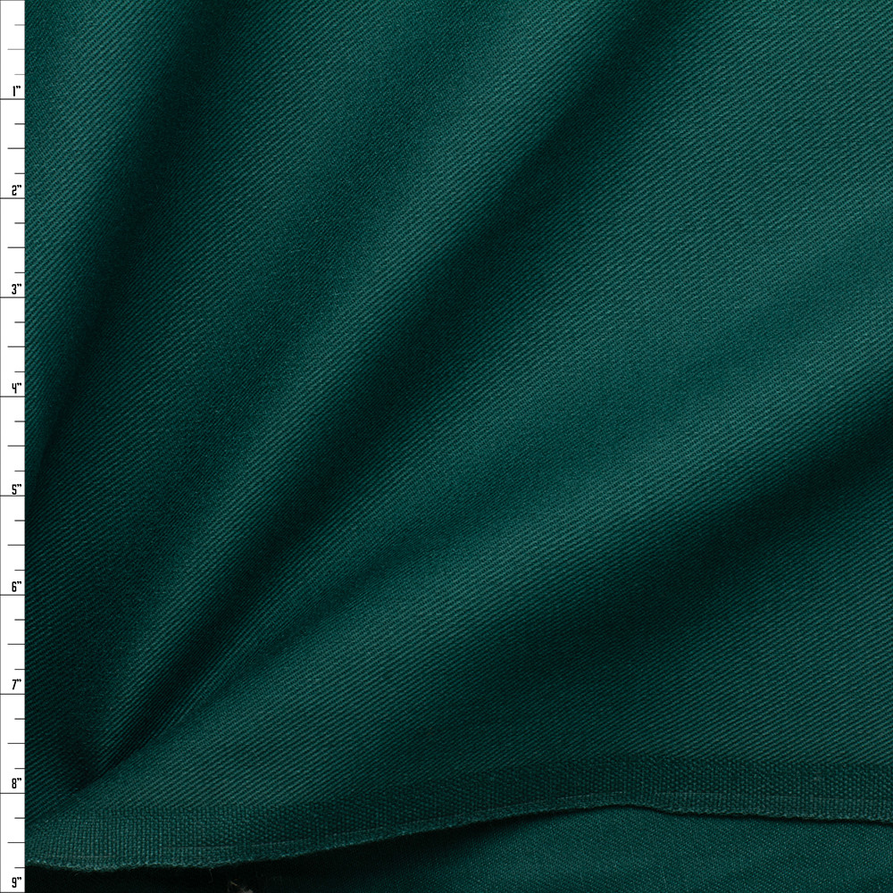 Cali Fabrics Emerald Green 10 oz. Cotton Bull Denim Fabric by the Yard