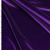 Deep Purple 4-way Stretch Velvet #26989 Fabric By The Yard