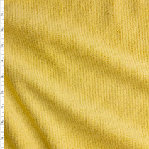 Sunbeam Yellow Fuzzy Chenille Fabric By The Yard