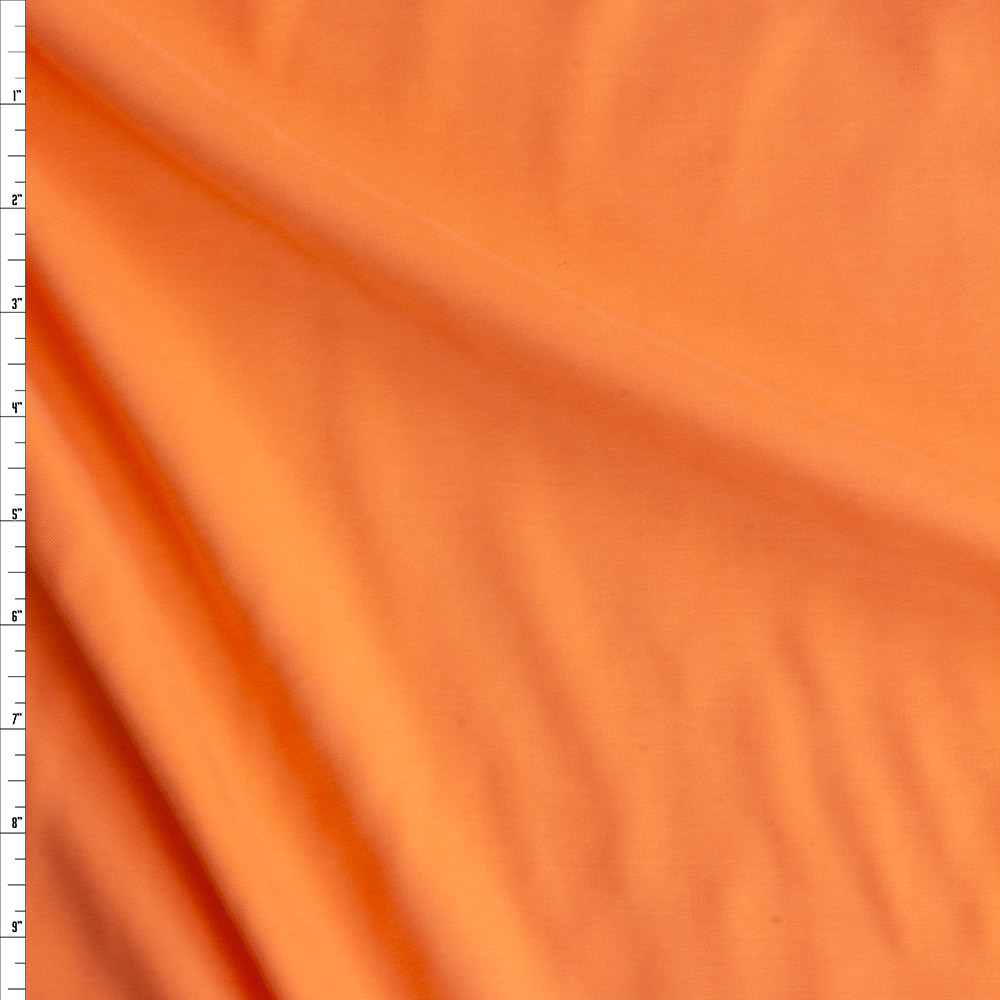 Cali Fabrics Sherbet Orange Tencel Twill #27582 Fabric by the Yard