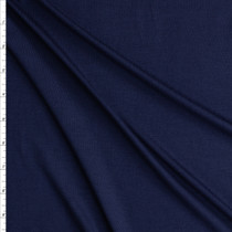 Navy Blue Marin Stretch Modal Jersey Fabric By The Yard