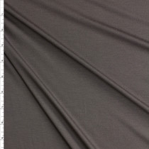 Warm Charcoal Designer Bamboo/Spandex Knit #27661 Fabric By The Yard