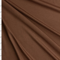 Chocolate Designer Bamboo/Spandex Knit #27662 Fabric By The Yard