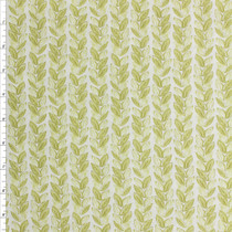Leafy Green Cotton Novelty Print #27730 Fabric By The Yard