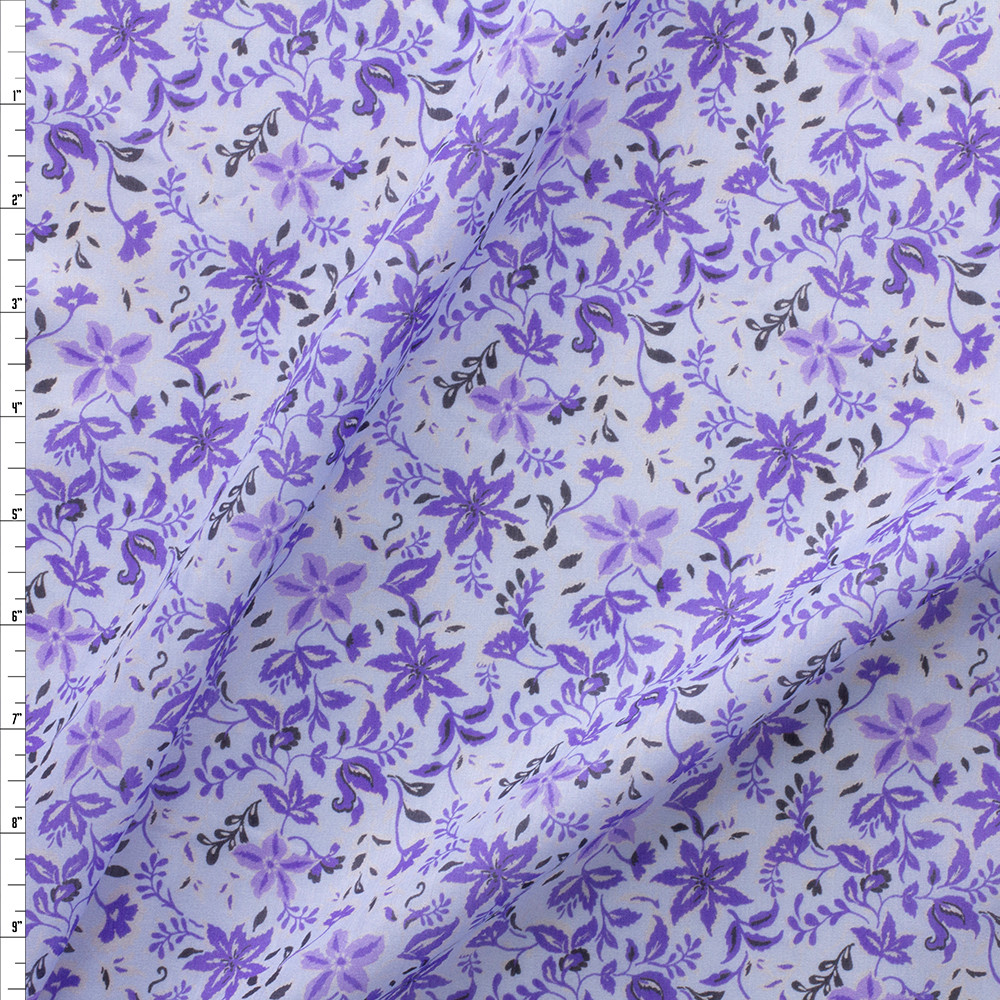 open lace back dress Purple Floral Maxi Dress With Sleeves main image 1