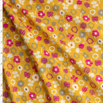 Waving Buds City Stretch Cotton Jersey Knit From Art Gallery Fabrics Fabric By The Yard