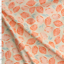 Strawberry Lemonade Stretch Cotton Jersey Knit From Art Gallery Fabrics Fabric By The Yard