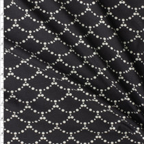 Ripples Black Stretch Cotton Jersey Knit From Art Gallery Fabrics Fabric By The Yard