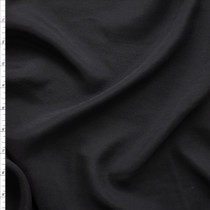 Black Semi-Sheer Silk Crepe De Chine #28168 Fabric By The Yard