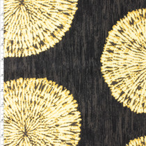 Sphere Black Cotton Duck By Waverly (2Y Precut) Fabric By The Yard