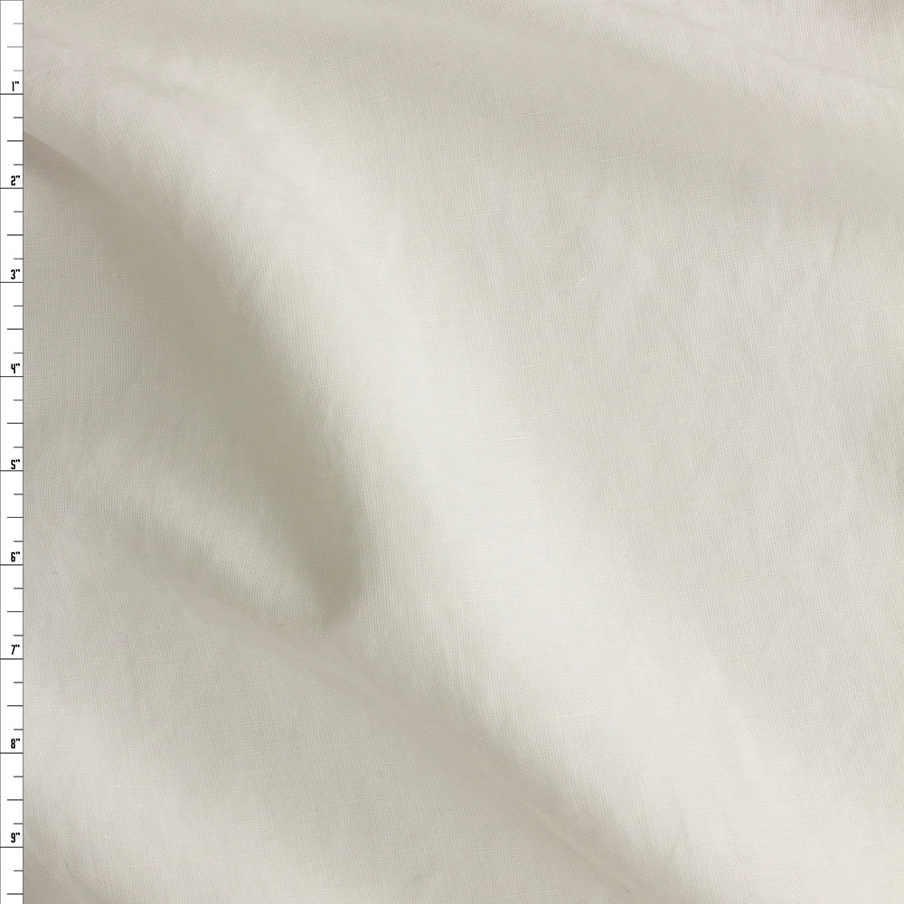 セール‼️PLAIN WEAVE COTTON LINEN 24ss Plain Natural Woven Cotton Linen Mix Light Canvas Fabric