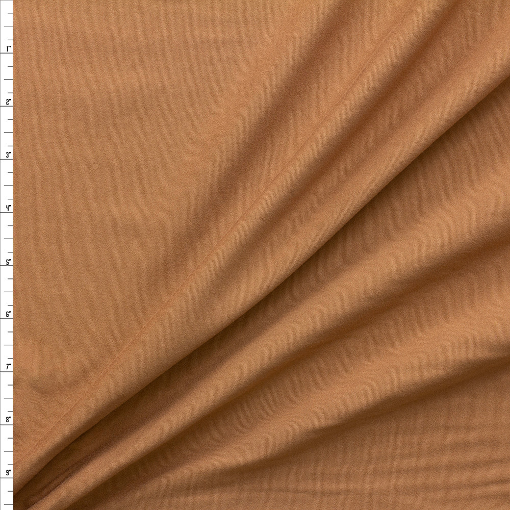 Tobacco Double Brushed Poly/Spandex #28541