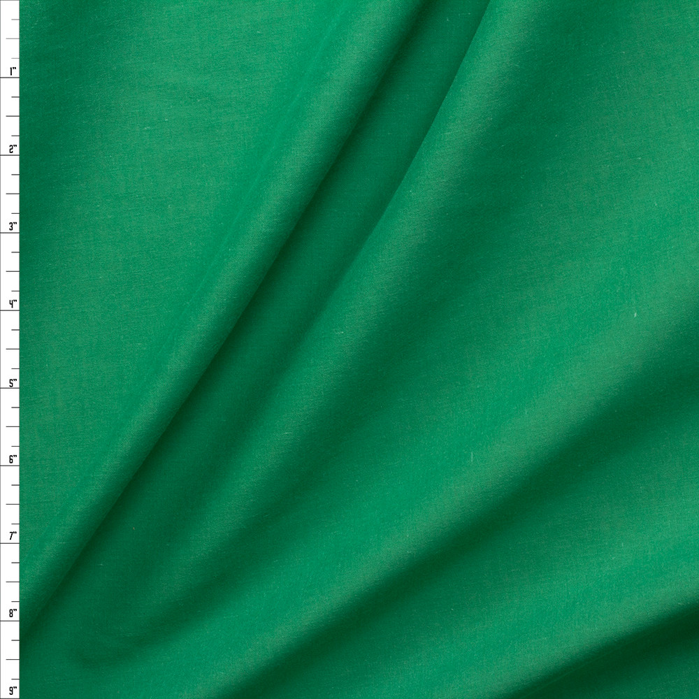 Cali Fabrics Kelly Green Cotton Lawn #28609 Fabric by the Yard